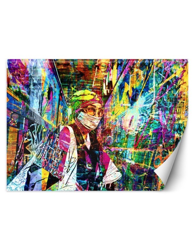 Modern wall mural - Woman in mask Glamour | FEEBY