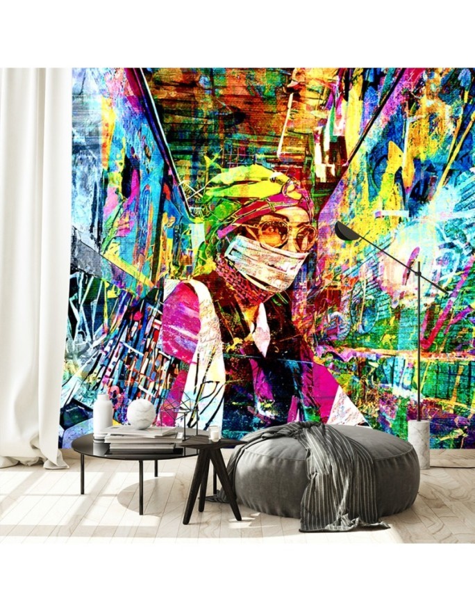 Modern wall mural - Woman in mask Glamour | FEEBY