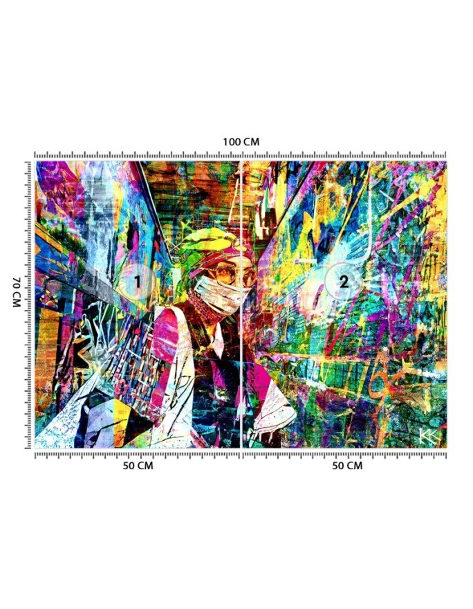 Modern wall mural - Woman in mask Glamour | FEEBY