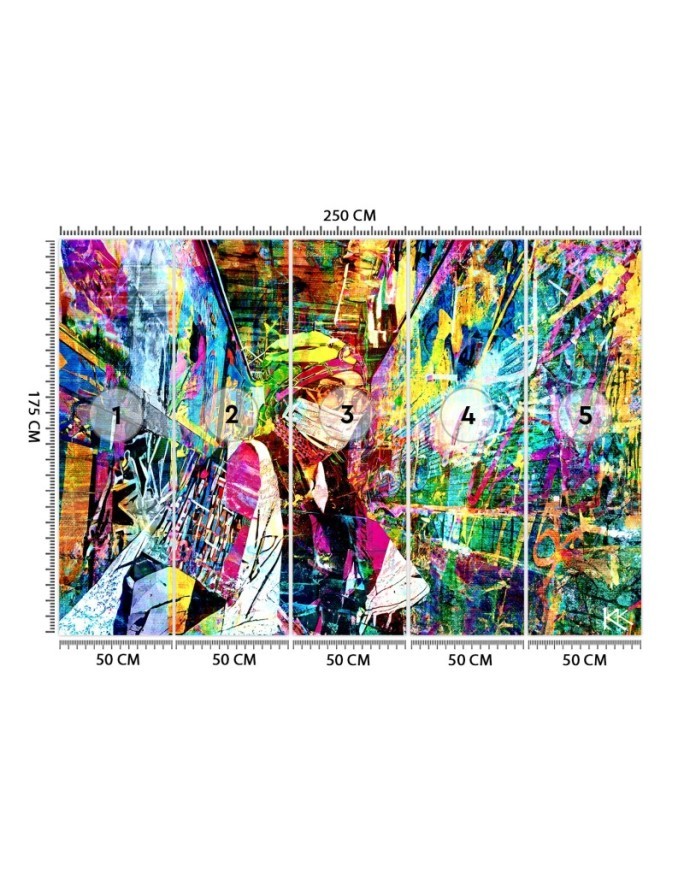 Modern wall mural - Woman in mask Glamour | FEEBY