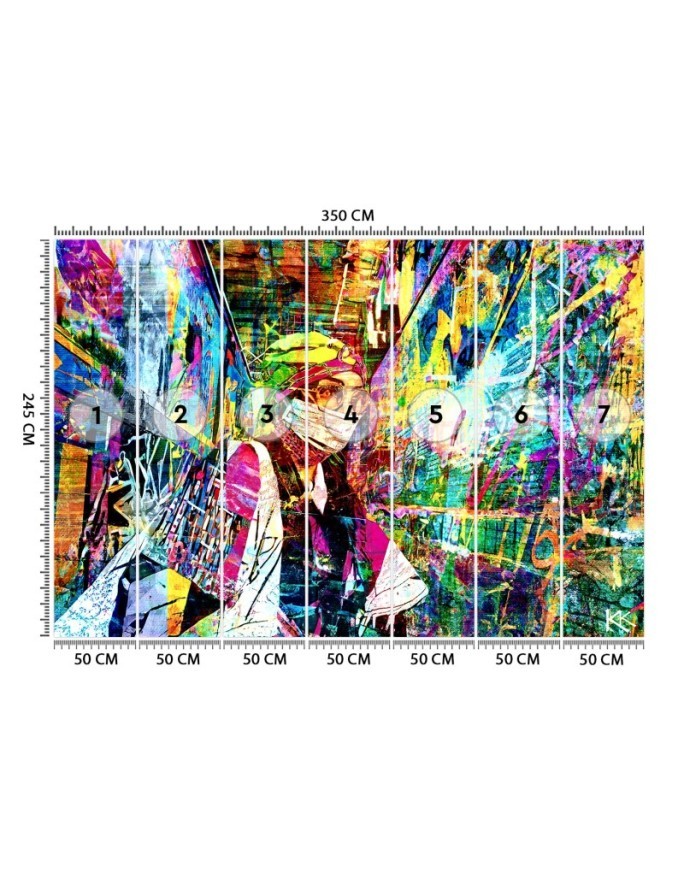 Modern wall mural - Woman in mask Glamour | FEEBY
