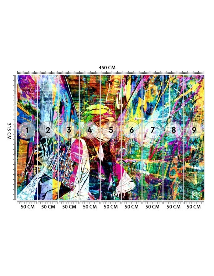 Modern wall mural - Woman in mask Glamour | FEEBY