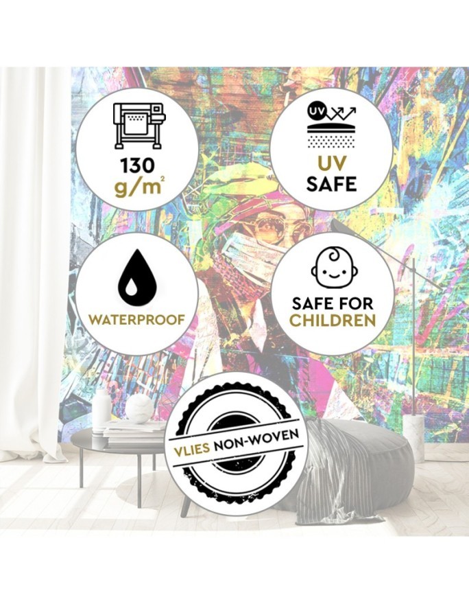 Modern wall mural - Woman in mask Glamour | FEEBY
