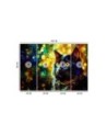 Wall mural for bedroom - Black Cat Abstraction | FEEBY