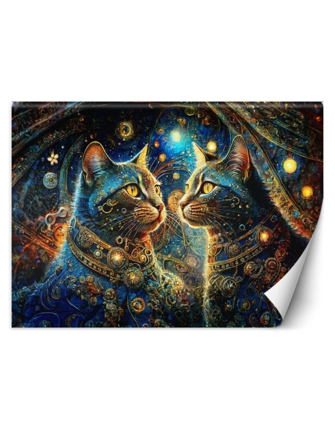 Wall mural - Cat Animals Abstraction | FEEBY