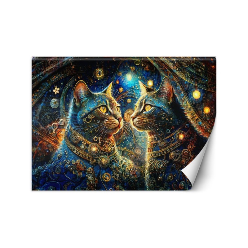 Wall mural - Cat Animals Abstraction | FEEBY