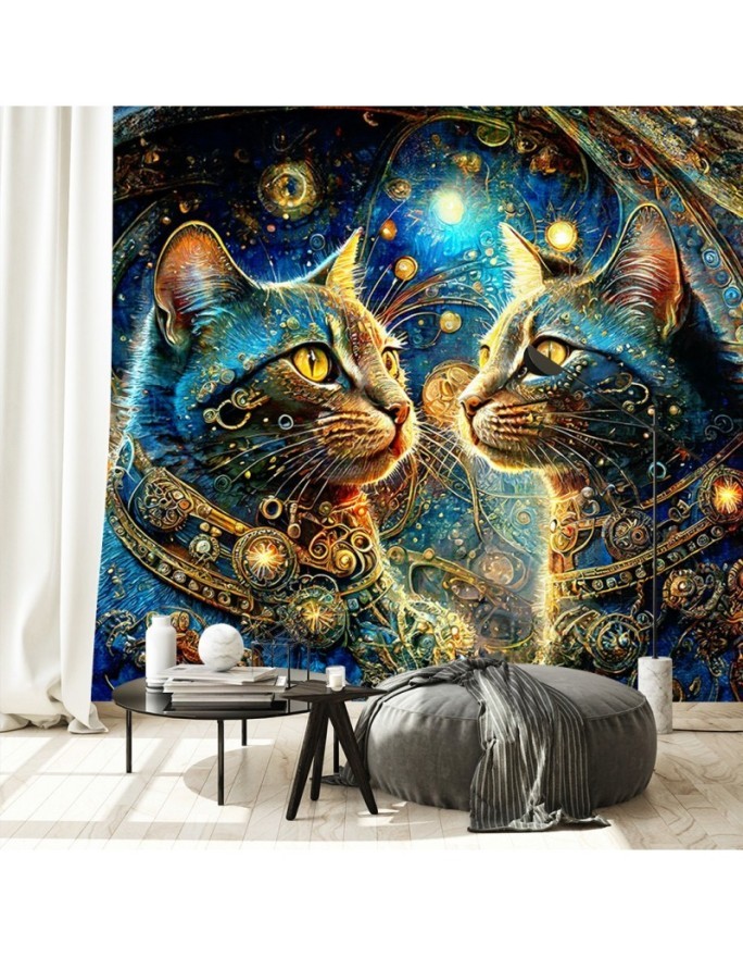 Wall mural - Cat Animals Abstraction | FEEBY