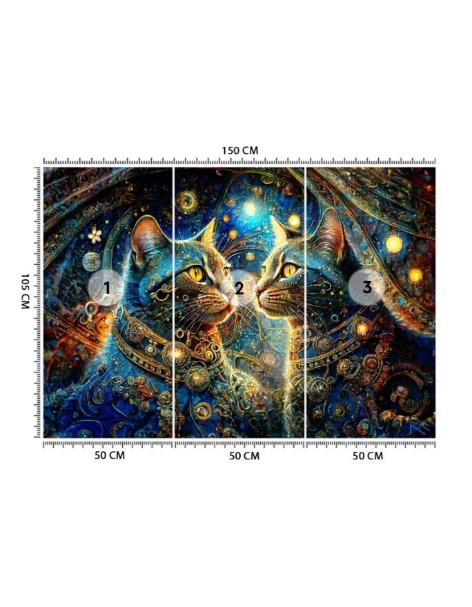 Wall mural - Cat Animals Abstraction | FEEBY