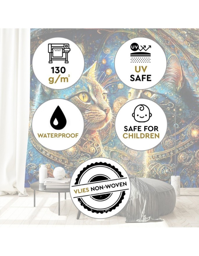 Wall mural - Cat Animals Abstraction | FEEBY
