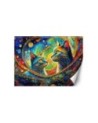 Modern wall mural - Abstract Cats | FEEBY