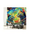 Modern wall mural - Abstract Cats | FEEBY
