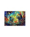 Modern wall mural - Abstract Cats | FEEBY