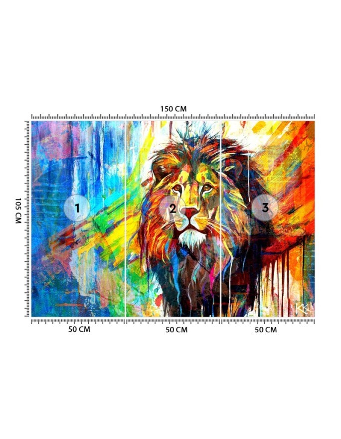 Stylish wallpaper - Lion Animals Abstraction | FEEBY