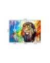 Stylish wallpaper - Lion Animals Abstraction | FEEBY