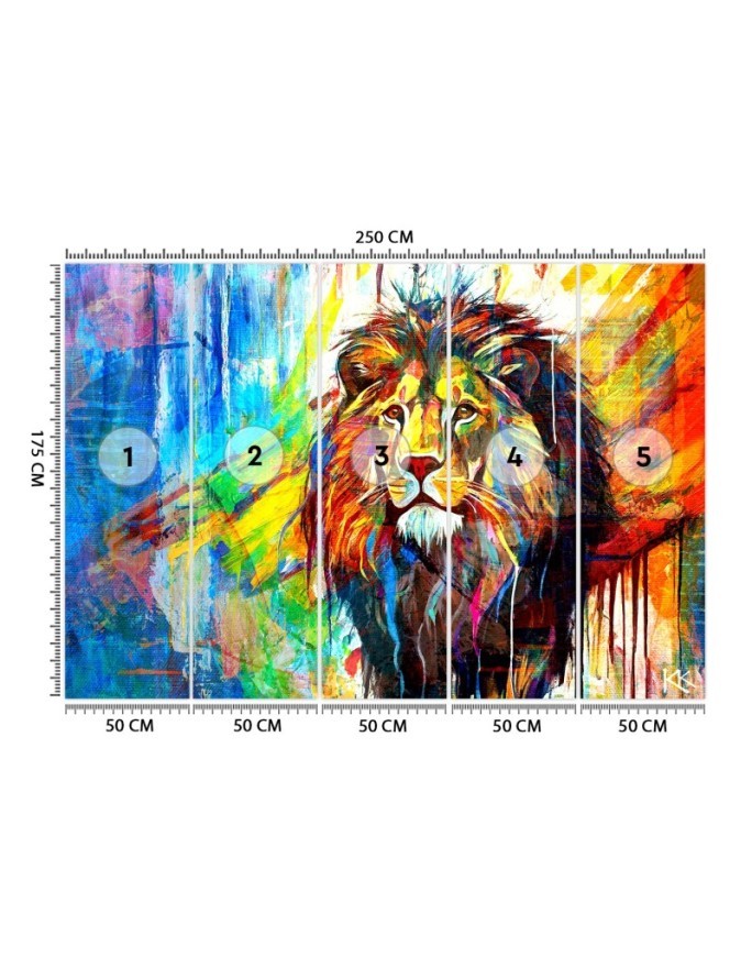 Stylish wallpaper - Lion Animals Abstraction | FEEBY