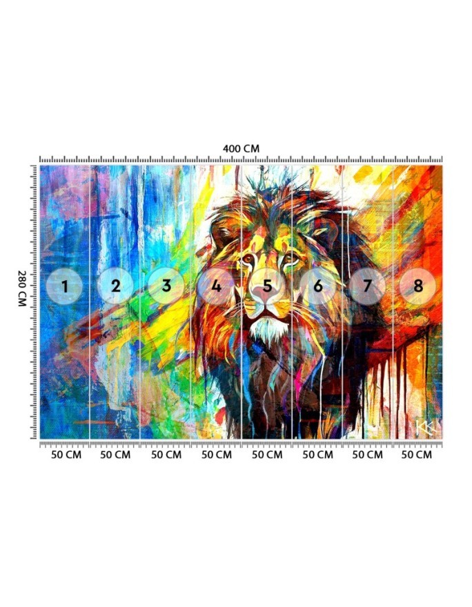 Stylish wallpaper - Lion Animals Abstraction | FEEBY