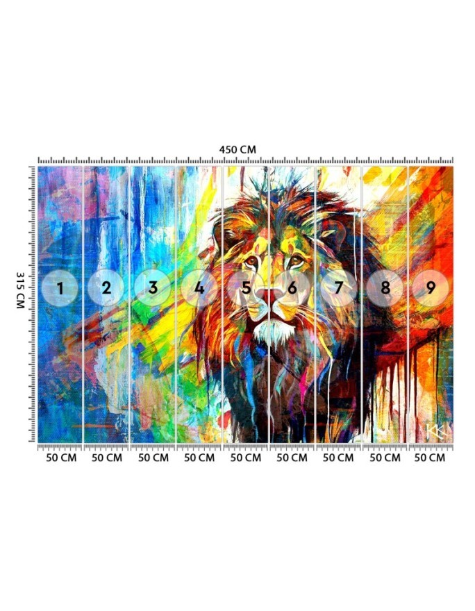 Stylish wallpaper - Lion Animals Abstraction | FEEBY