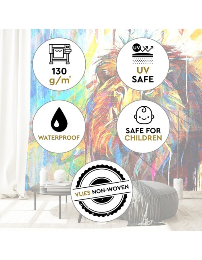 Stylish wallpaper - Lion Animals Abstraction | FEEBY
