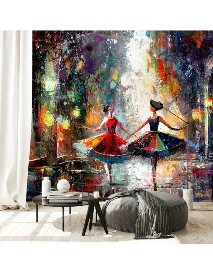 Fashionable wallpaper - Dancing ballerinas | FEEBY