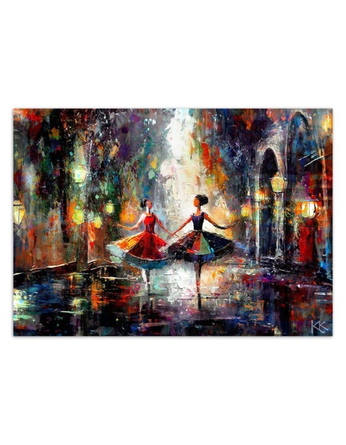 Fashionable wallpaper - Dancing ballerinas | FEEBY