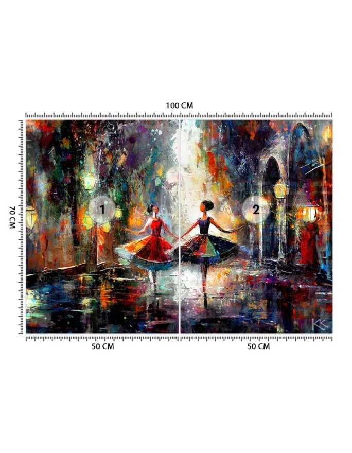 Fashionable wallpaper - Dancing ballerinas | FEEBY